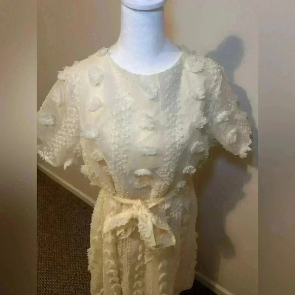 Baltic Born Darbi Floral Midi Dress Cream Size XL - Picture 5 of 7